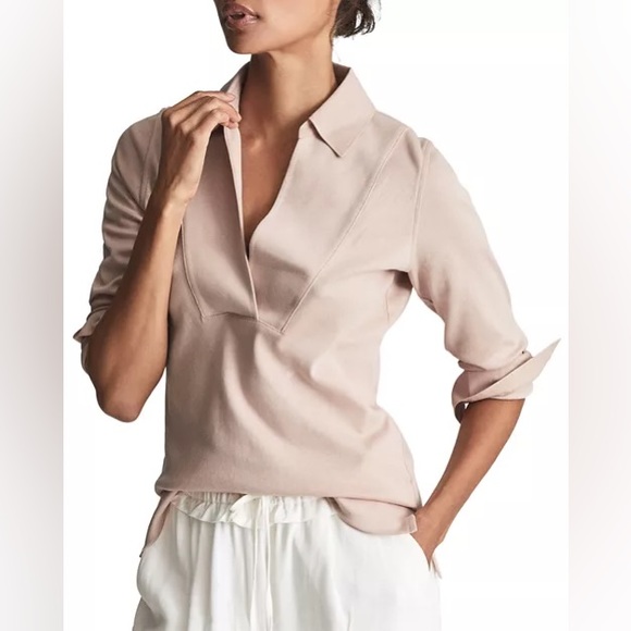 Reiss Tops - Reiss Georgie Fitted Rugby Top size XS